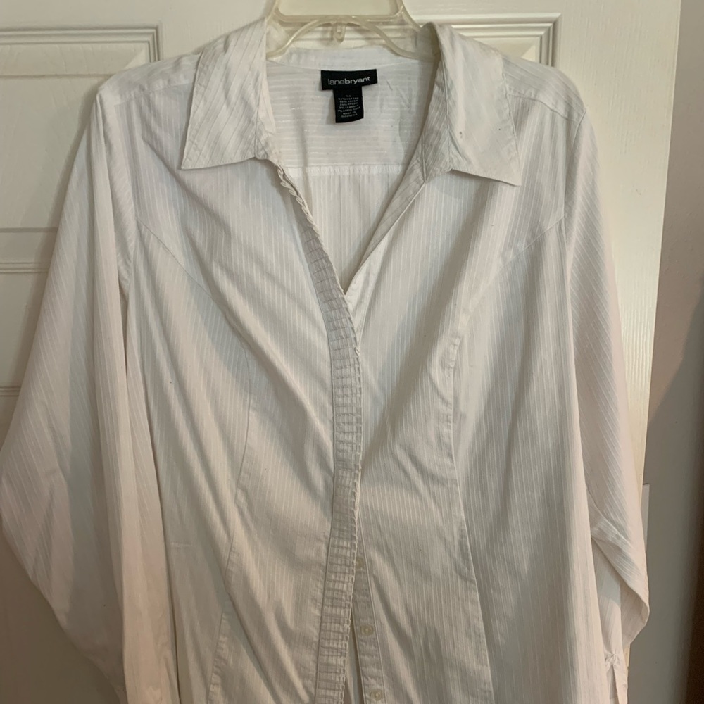 White work shirt, lane Bryant, size 22